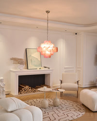 Aurelia Pink Murano Glass Chandelier - Vakkerlight