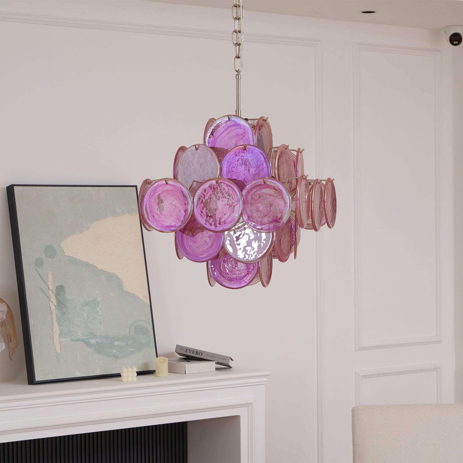 Aurelia Pink Murano Glass Chandelier - Vakkerlight