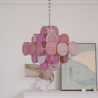 Aurelia Pink Murano Glass Chandelier - Vakkerlight