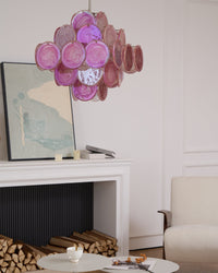 Aurelia Pink Murano Glass Chandelier - Vakkerlight