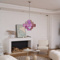 Aurelia Pink Murano Glass Chandelier - Vakkerlight