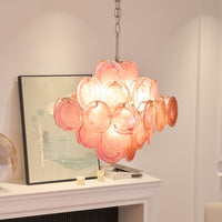 Aurelia Pink Murano Glass Chandelier - Vakkerlight