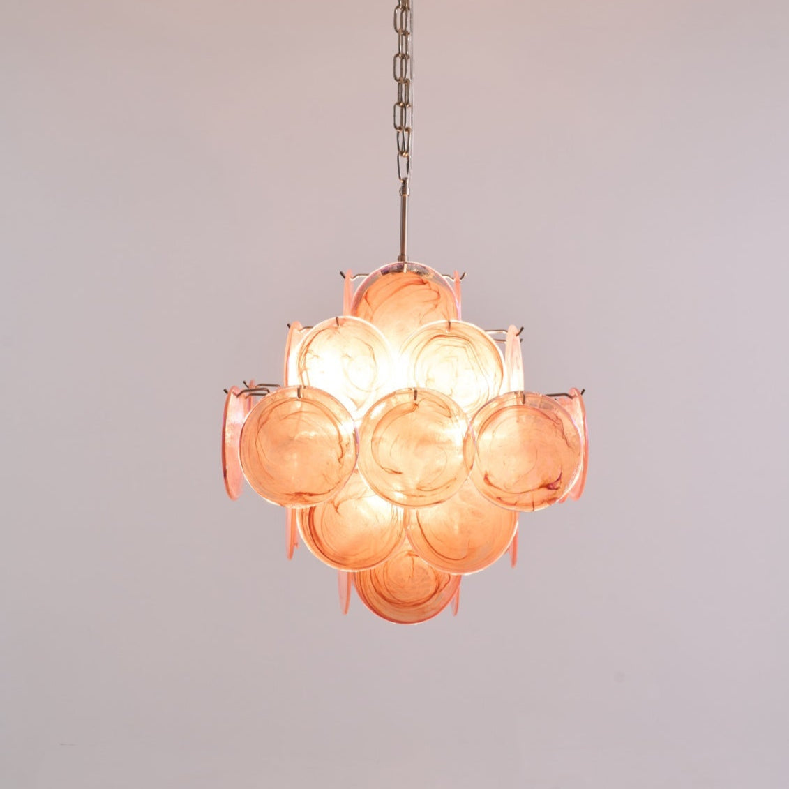 Aurelia Pink Murano Glass Chandelier - Vakkerlight