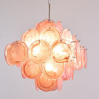 Aurelia Pink Murano Glass Chandelier - Vakkerlight