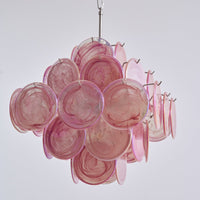 Aurelia Pink Murano Glass Chandelier - Vakkerlight
