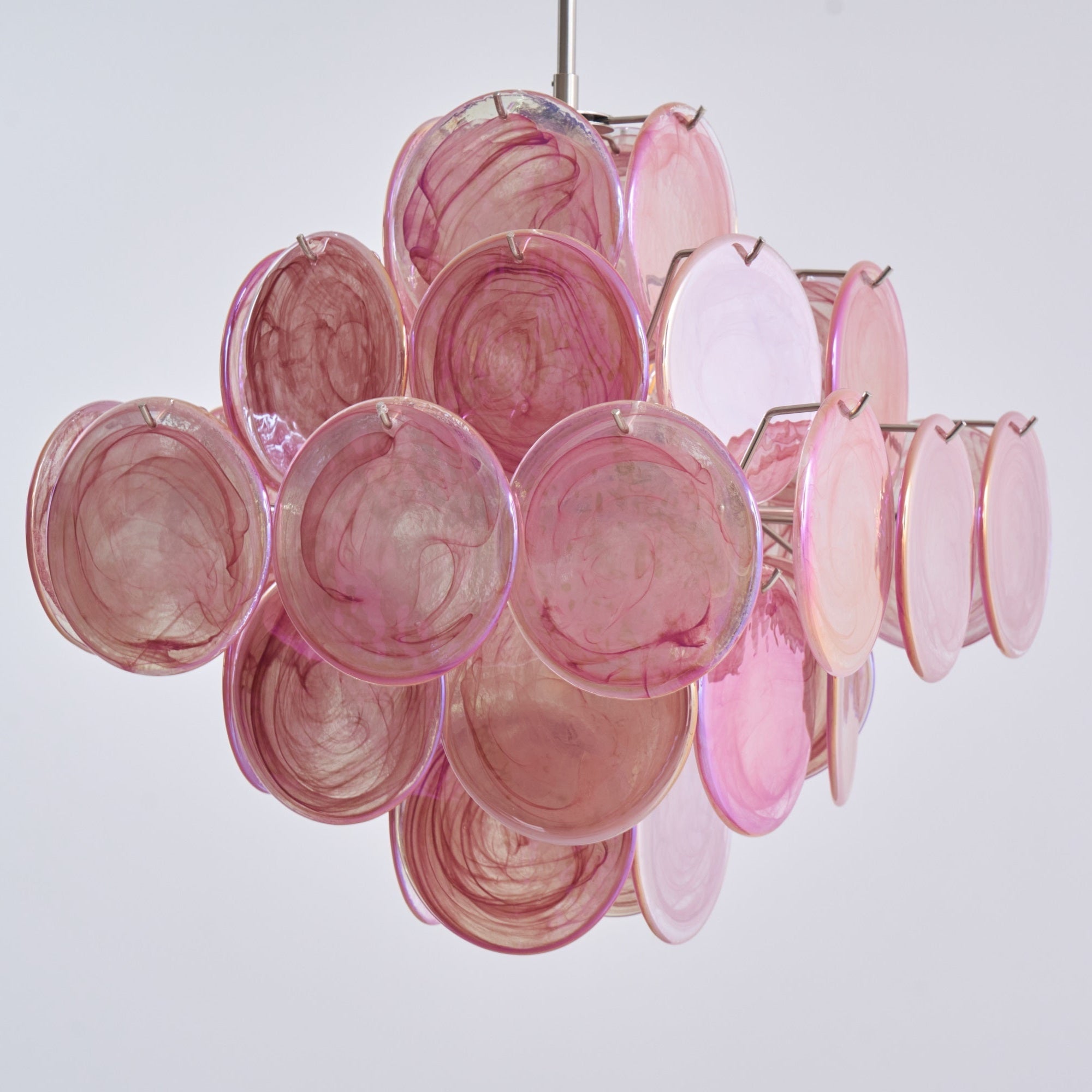 Aurelia Pink Murano Glass Chandelier - Vakkerlight
