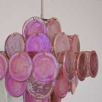 Aurelia Pink Murano Glass Chandelier - Vakkerlight
