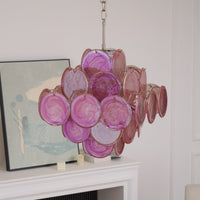 Aurelia Pink Murano Glass Chandelier - Vakkerlight
