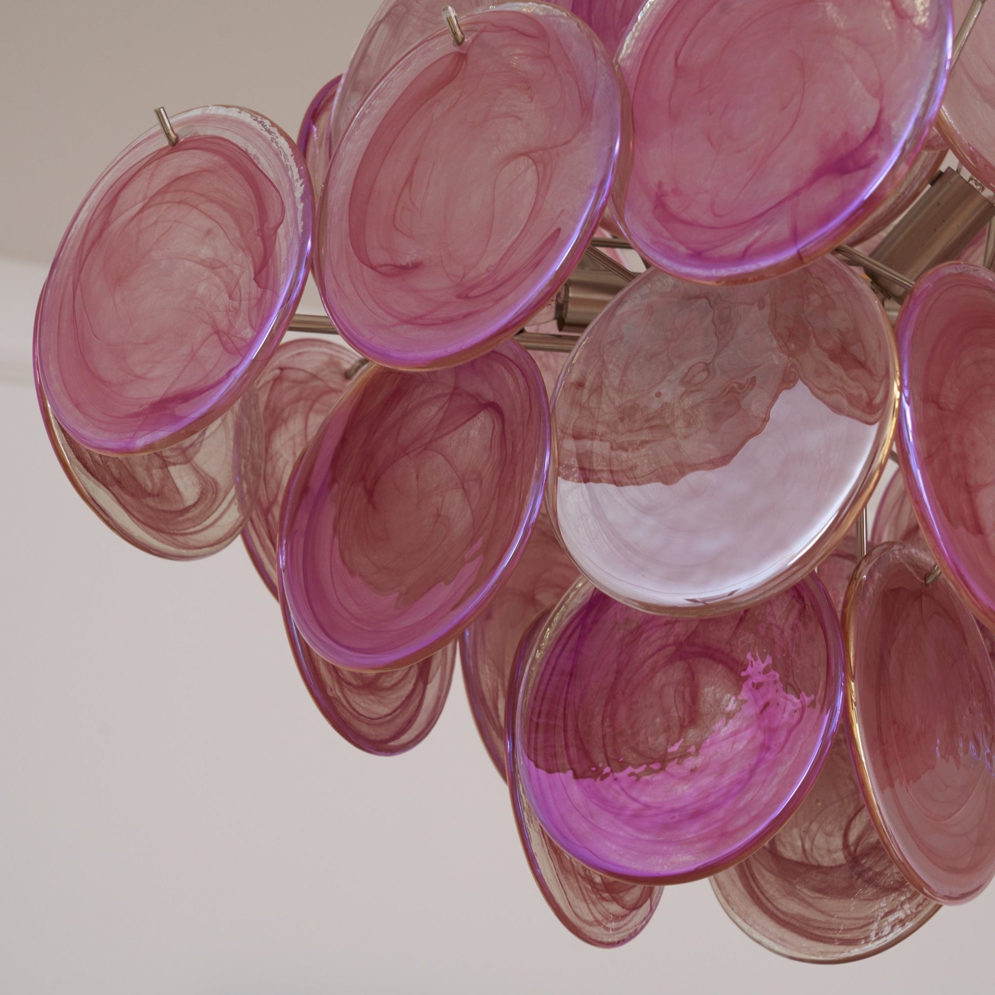 Aurelia Pink Murano Glass Chandelier - Vakkerlight