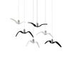 Factory Wholesale - LED Seagull Resin Design Pendant Light, Modern Nordic Style, Suitable for Living Room and Cafe