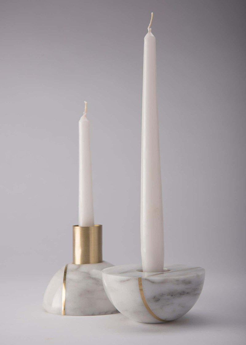 Axis Sphere Marble Candle Holder - Vakkerlight