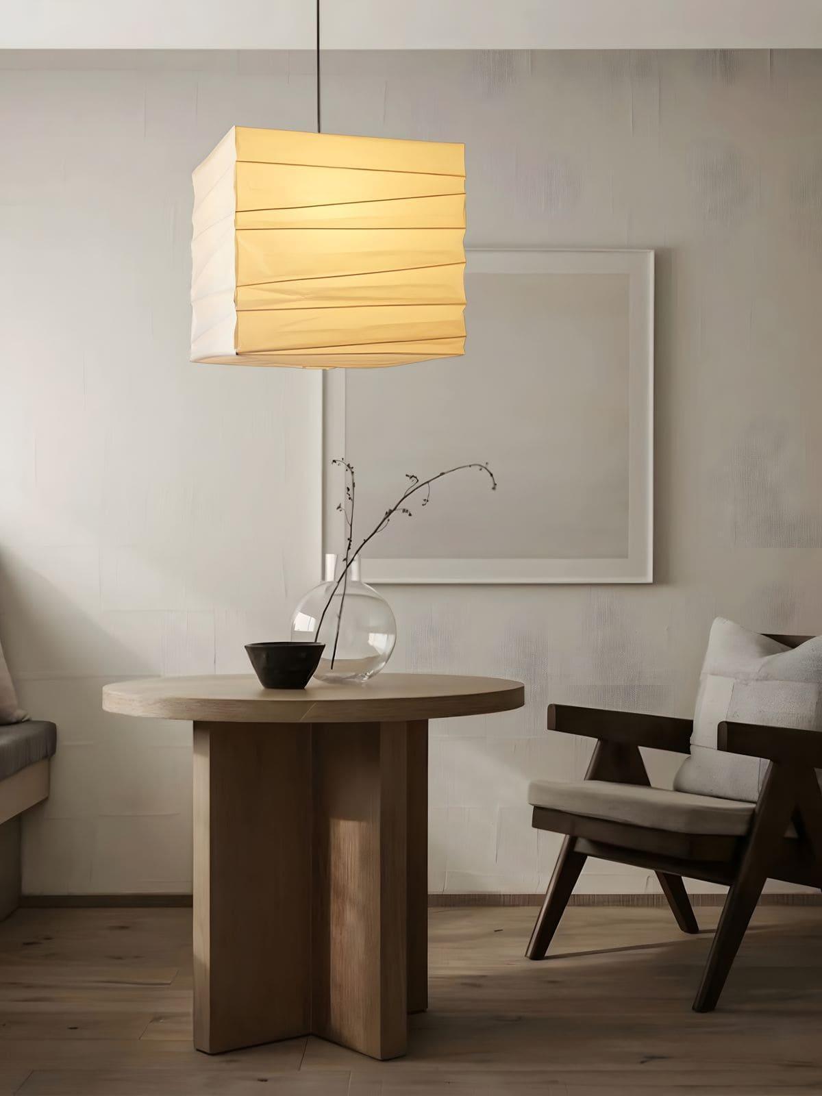Ayla Paper Cube Pendant Lamp - Vakkerlight