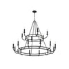 Bailey Chandelier, Industrial vintage style, suitable for high-ceilinged living rooms and foyers