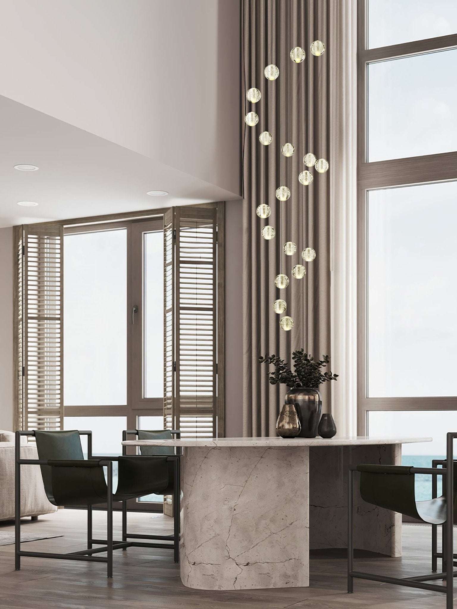 Crystal Bubbles Balls Pendant Lamp - Vakkerlight