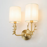 Brass Deer Head Wall Light - Vakkerlight