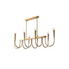 Brianna Linear Chandelier, Modern art style, suitable for kitchen islands and dining rooms