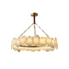 Burton Marble Round Chandelier, Natural art style, suitable for restaurants and living rooms