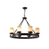 Cabot Rustic Chandelier, American country style, suitable for vacation cottages and restaurants