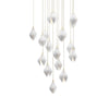 Factory Wholesale - Ceramic Flora Pendant Light, modern light luxury Art Nouveau style, suitable for home living room and hotel lobby