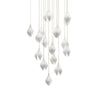 Factory Wholesale - Ceramic Flora Pendant Light, modern light luxury Art Nouveau style, suitable for home living room and hotel lobby