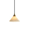 Conical Brass Pendant Lamp, Modern minimalist style, suitable for bedroom bedsides and dining rooms