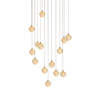 Factory Wholesale - Clear Crystal Bubble Ball Pendant Lamp, Modern Art Nordic Style, Suitable for Duplex and Villa Stairwells