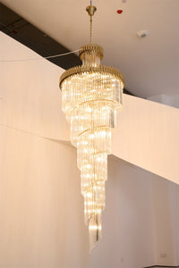 Crystal Spiral Chandelier - Vakkerlight