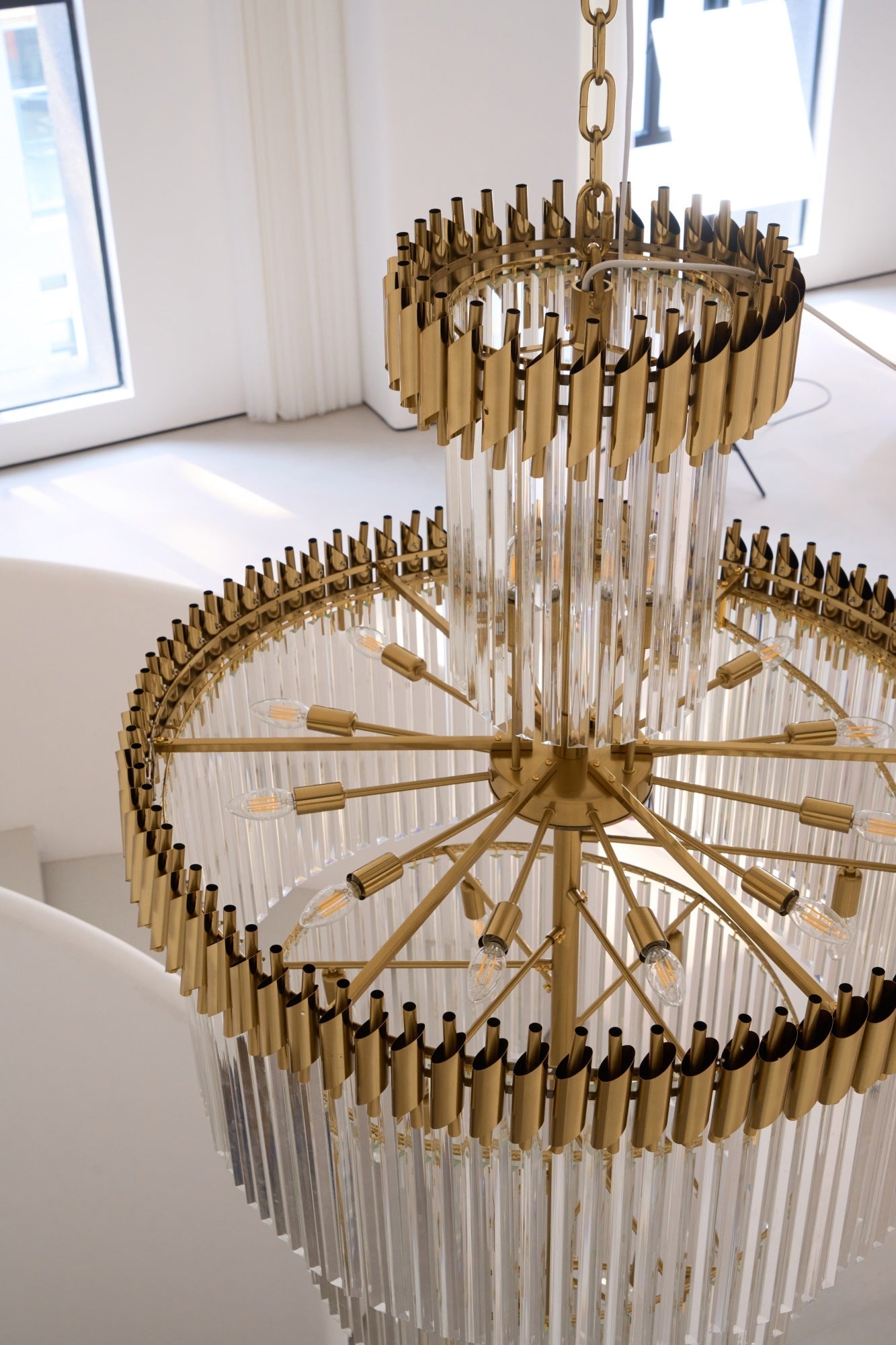 Crystal Spiral Chandelier - Vakkerlight