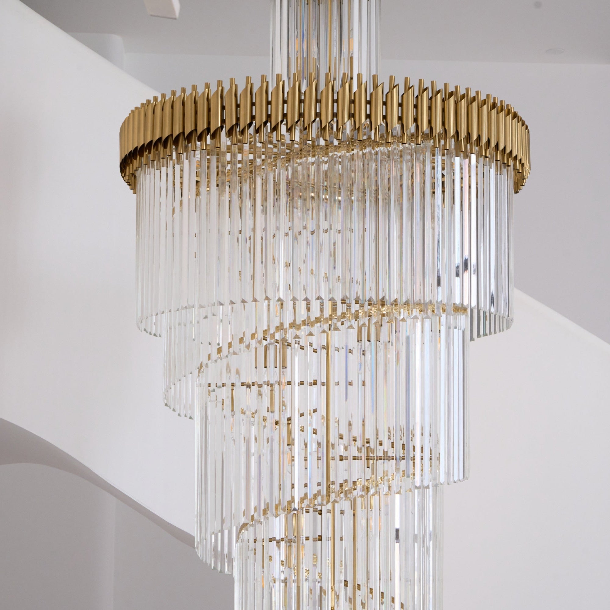 Crystal Spiral Chandelier - Vakkerlight