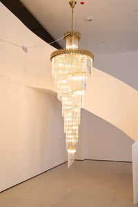 Crystal Spiral Chandelier - Vakkerlight