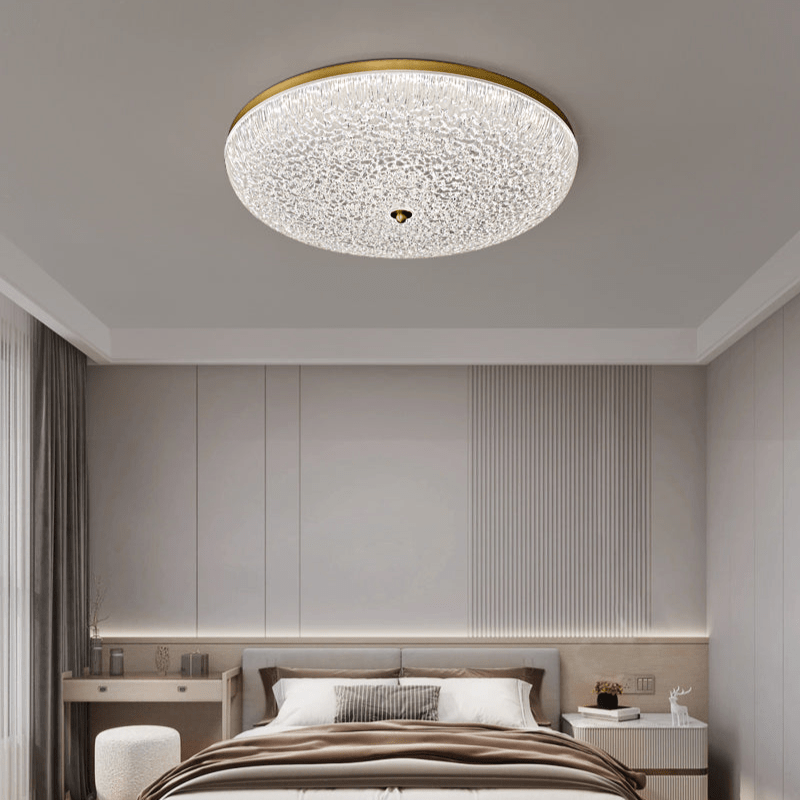 Crystalline Round Ceiling Lamp - Vakkerlight