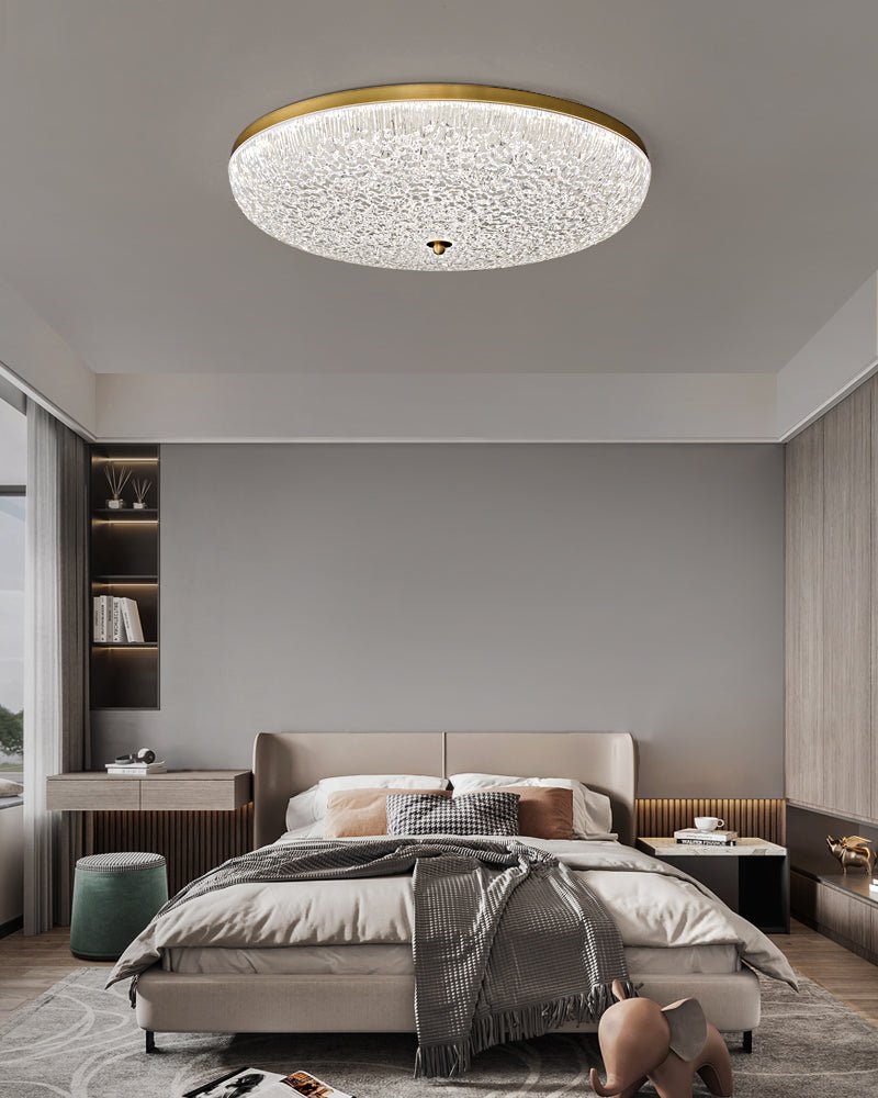 Crystalline Round Ceiling Lamp - Vakkerlight
