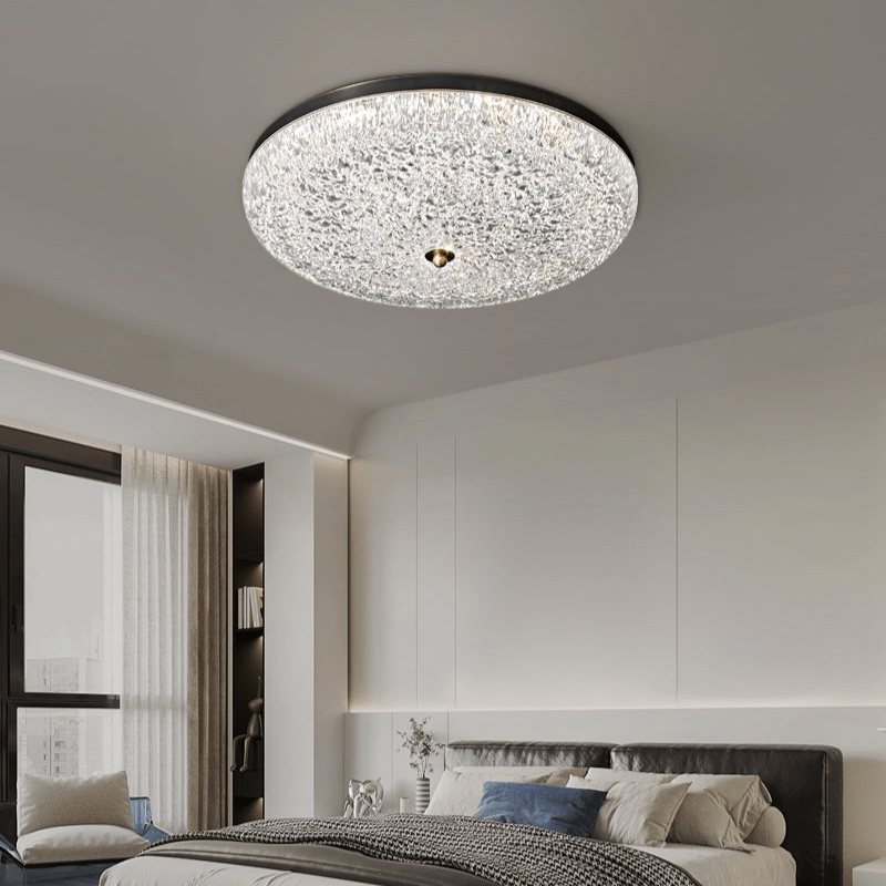 Crystalline Round Ceiling Lamp - Vakkerlight
