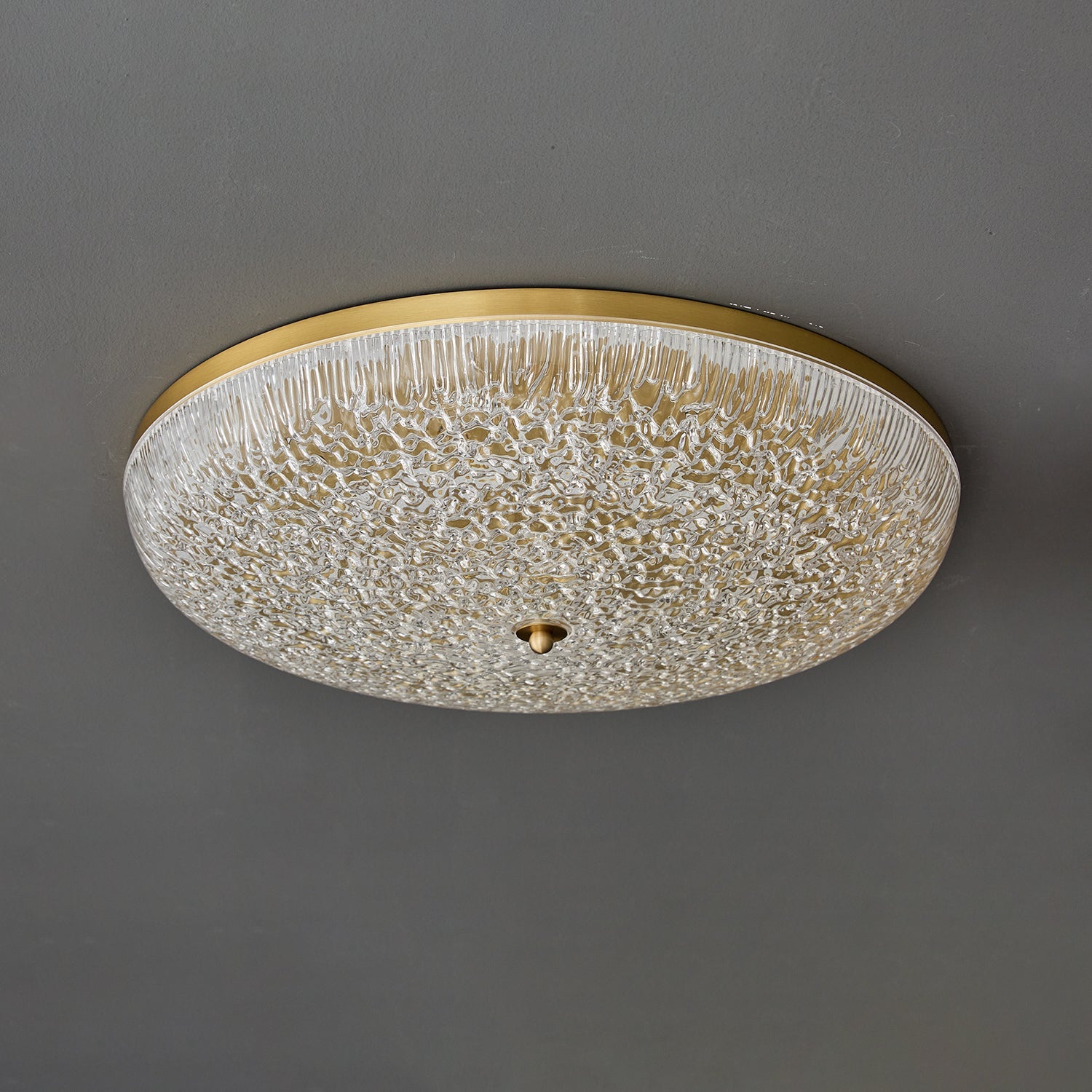 Crystalline Round Ceiling Lamp - Vakkerlight