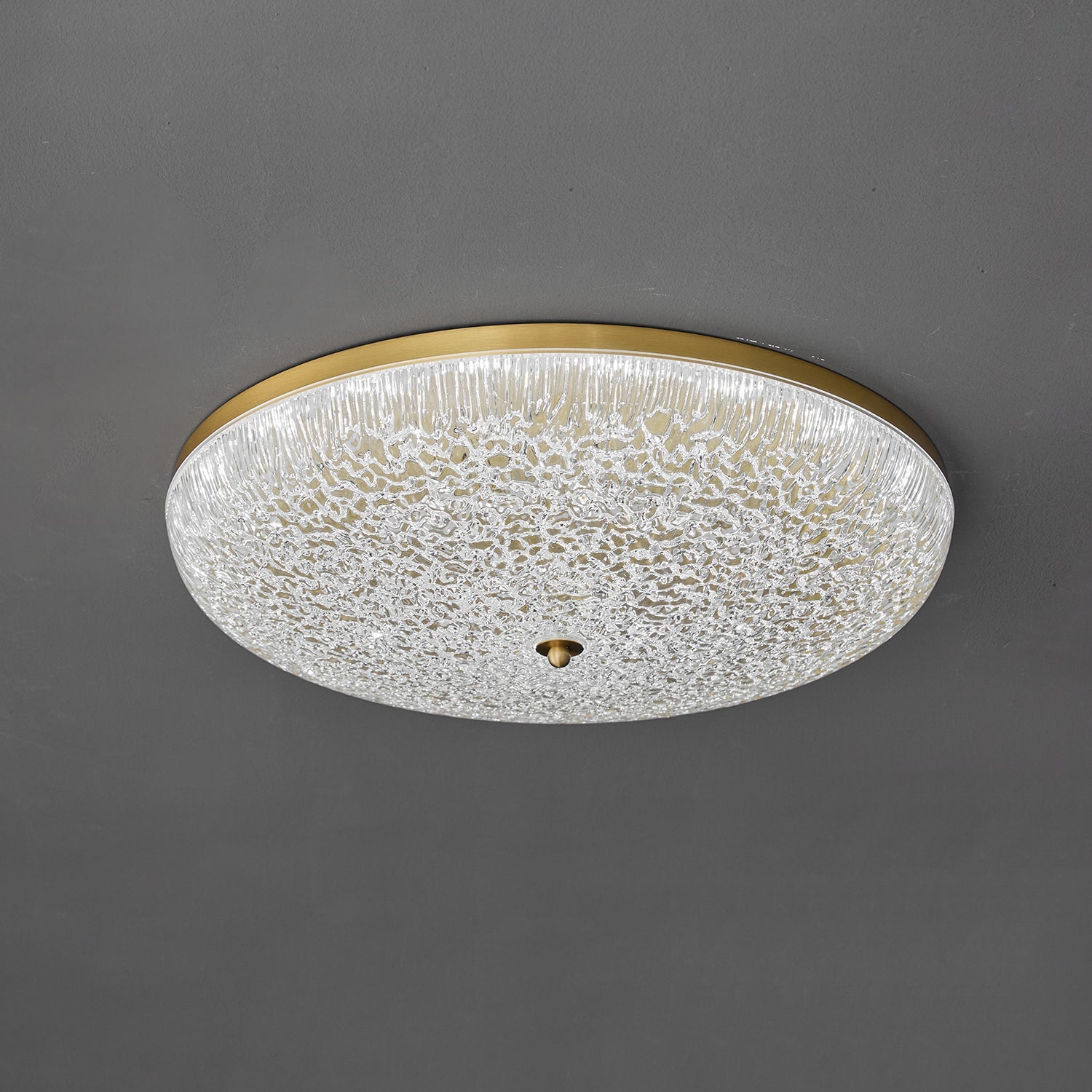 Crystalline Round Ceiling Lamp - Vakkerlight