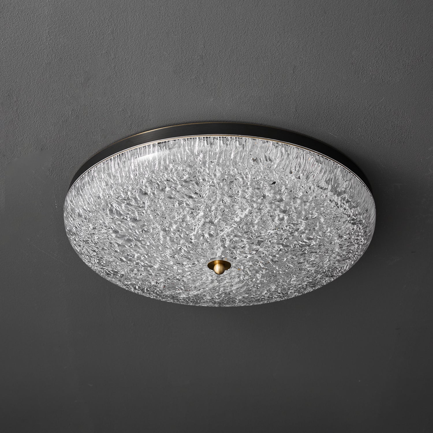 Crystalline Round Ceiling Lamp - Vakkerlight