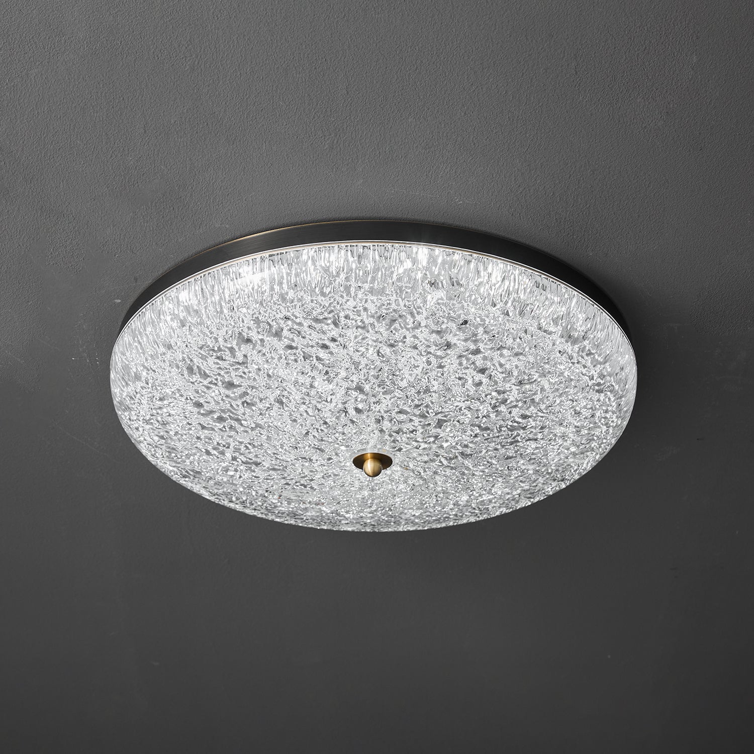 Crystalline Round Ceiling Lamp - Vakkerlight