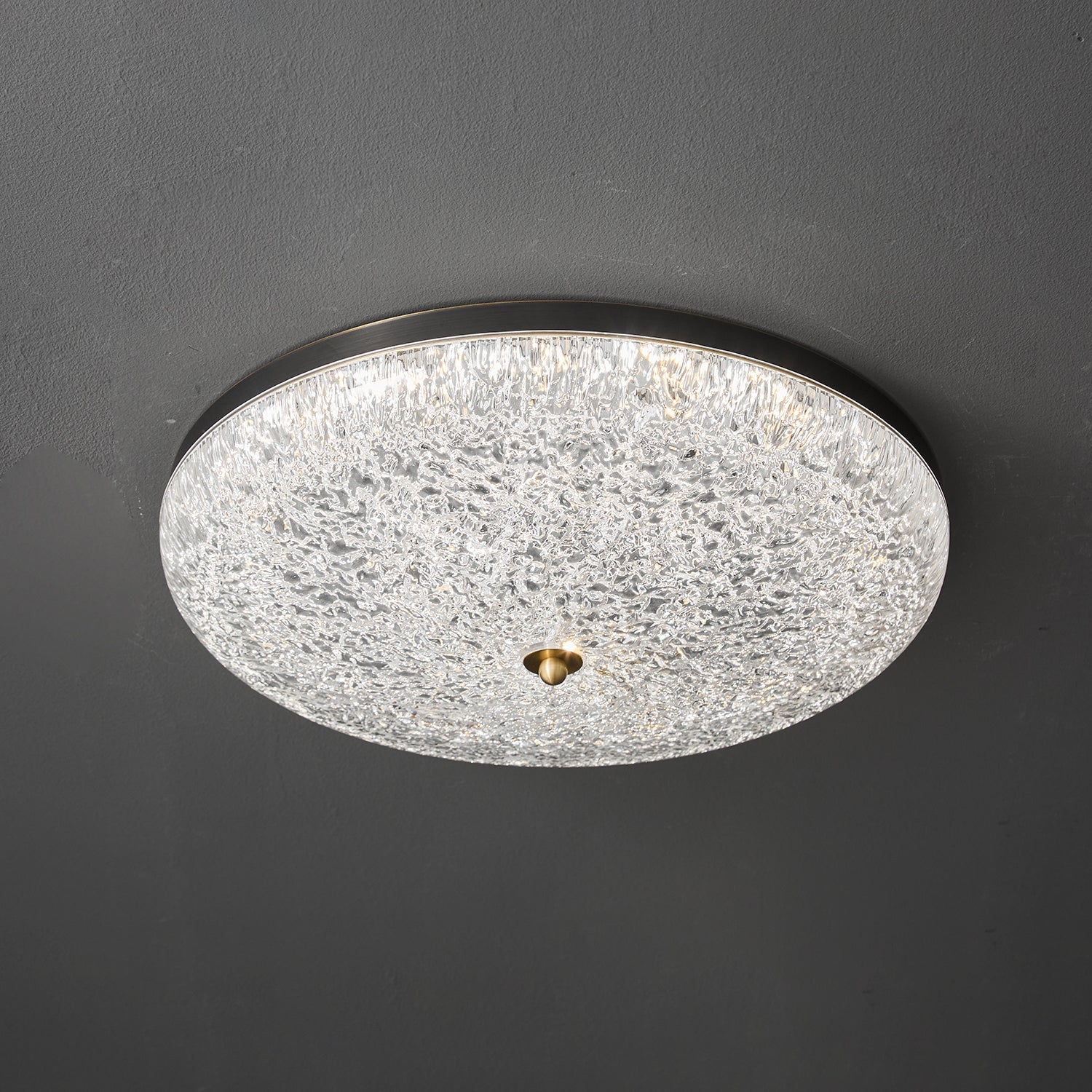 Crystalline Round Ceiling Lamp - Vakkerlight