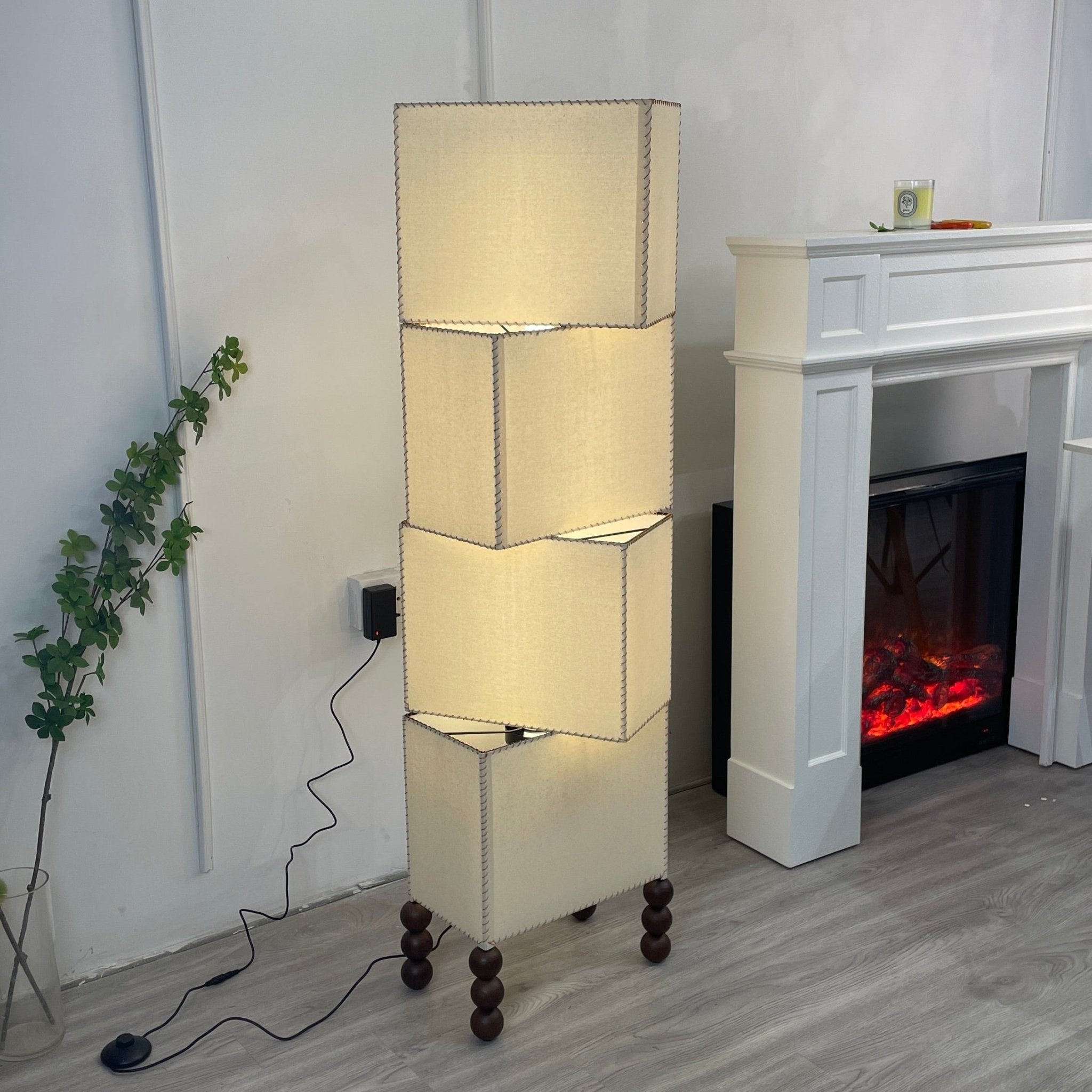 Cubia Fabric Floor Lamp - Vakkerlight