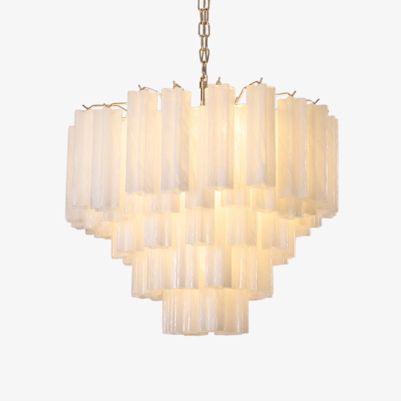 Frosted Murano Cascade Chandelier - Vakkerlight