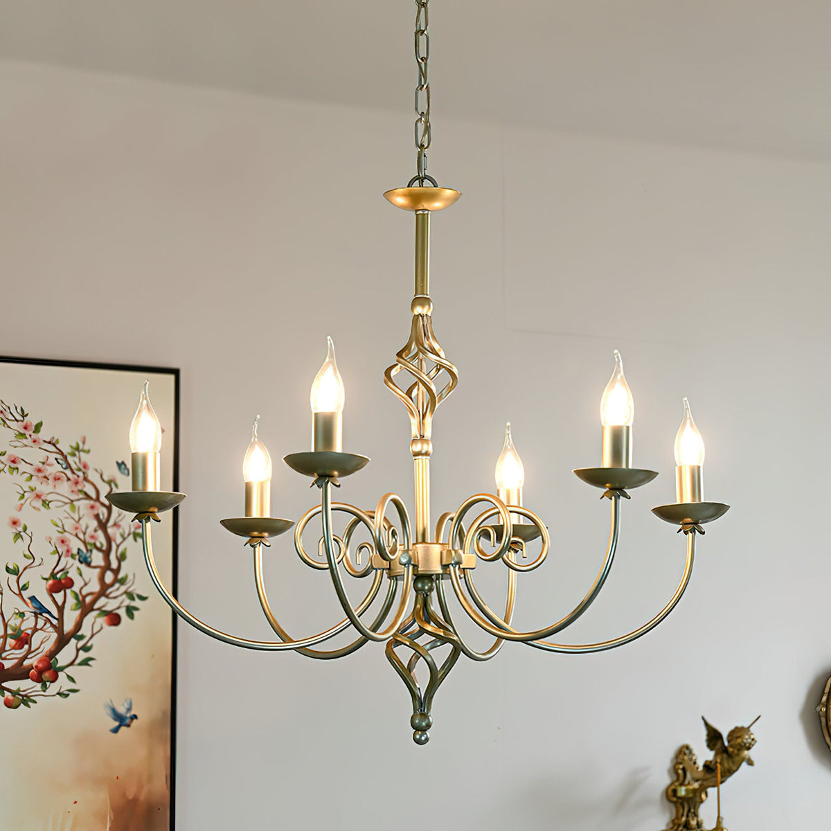 Vakker Limited French Vintage 9-Light Chandelier — Detail View 3