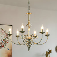 Vakker Limited French Vintage 9-Light Chandelier — Detail View 3