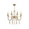 Doane Chandelier, Neo-classical pastoral style, suitable for dining rooms and living rooms