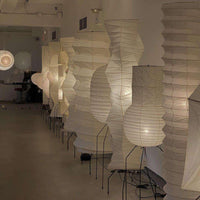Ellipsa Rice Paper Lantern Floor Lamp - Vakkerlight