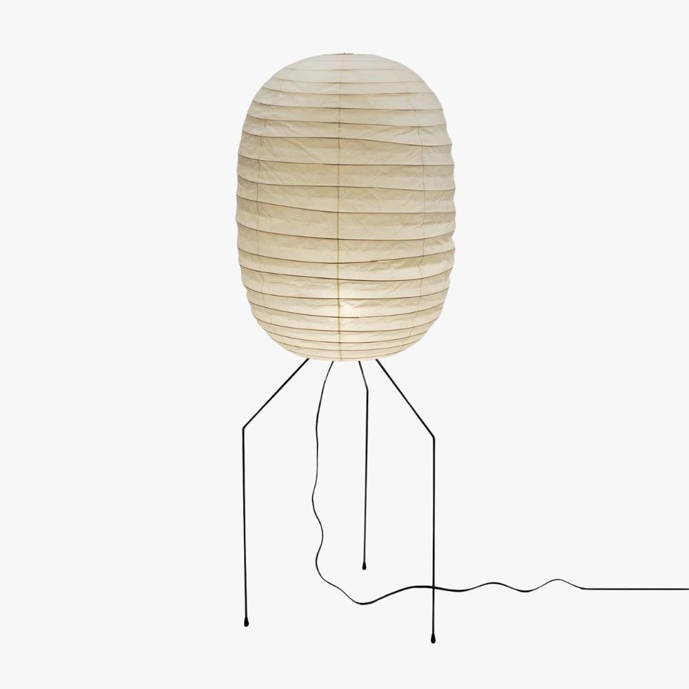 Ellipsa Rice Paper Lantern Floor Lamp - Vakkerlight