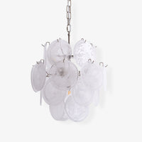 Aqua White Glass Murano Chandelier - Vakkerlight