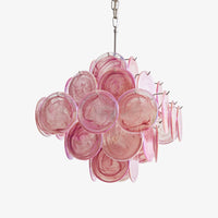 Aurelia Pink Murano Glass Chandelier - Vakkerlight
