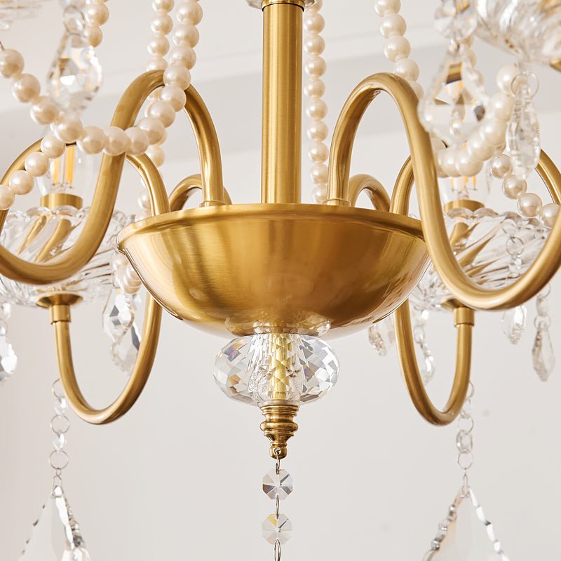 Evaria Crystal Pearl Chandelier - Vakkerlight