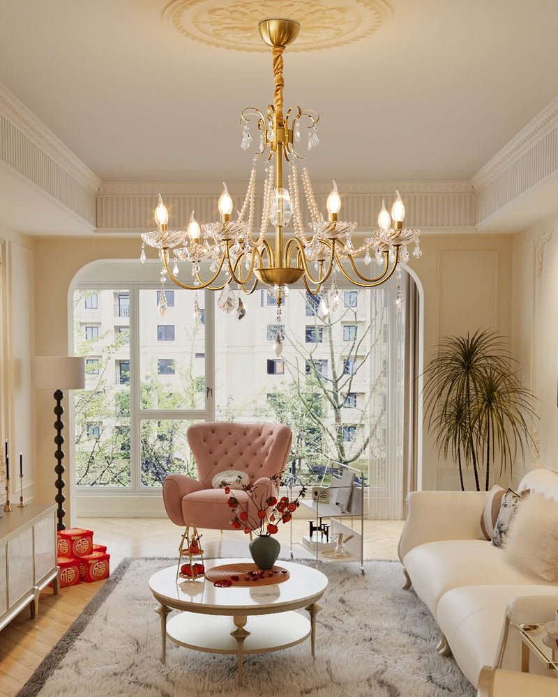 Evaria Crystal Pearl Chandelier - Vakkerlight