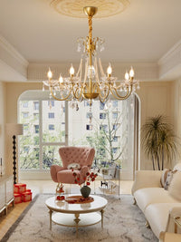 Evaria Crystal Pearl Chandelier - Vakkerlight
